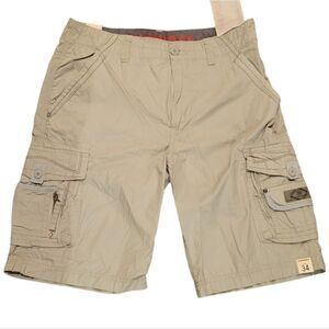 Unionbay Cargo Shorts Drifwood Size 34 NWT 11 in